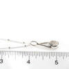 Herkimer Diamond Lunar Drop Charm #7 on ruler for size reference.