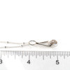 Herkimer Diamond Lunar Drop Charm #8 on ruler for size reference.