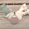 Insta Sale White Sea Glass Sail Drop Necklace - MM