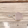 Insta Sale White Sea Glass Sail Drop Necklace - MM on ruler for size reference. 