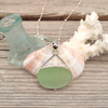 Insta Sale Seafoam Sea Glass Sail Drop Necklace - MM