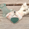 Insta Sale Aqua Droplet Sea Glass Sail Drop Necklace - MM
