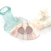 Lavender Sea Glass Single Bezel Earrings