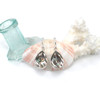 Abalone Teardrop Shimmer Single Bezel Earrings