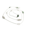 Olive Ombre 5 Stone Sea Glass 30" Lariat Necklace colors