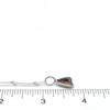 Abalone Ripple Charm on ruler for size reference.