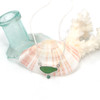 Green Agave Sea Glass and Emerald Double Necklace 16"-18"