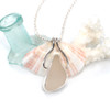 Insta Sale White Sea Glass Pharaoh Necklace - MM