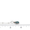 Abalone Wave Charm on model for color reference.