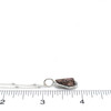 Abalone Shimmer Swirl Charm on ruler for size reference.