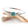 Turquoise Blend Sea Glass Nautical Twist Bracelet