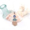 Pink Pastel Sea Glass Ultra Mod Necklace