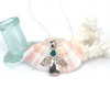 Turquoise Teardrop Ultra Rare Sea Glass Ocean Angel Necklace