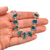 Turquoise Treat Ultra Rare Sea Glass 9 Stone Bracelet sea glass colors in full display