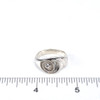 Sterling Silver Nautilus Shell Ring on ruler for size reference. 
 
