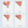 Sea Glass Birthstone Charm - 12 Birthstones Available 2 
