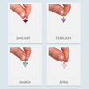 Sea Glass Birthstone Charm - 12 Birthstones Available 1 