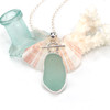 Seafoam Sea Glass Toggle Necklace Seafoam Sea Glass Toggle Necklace