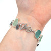 Misty Shore Sea Glass 9 Stone Toggle Bracelet toggle clasp 