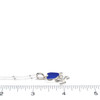 Cobalt Sea Glass Love USA Necklace