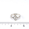 Sterling Silver Conch Shell Ring on ruler for size reference. 

