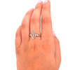 Sterling Silver Conch Shell Ring on model for color reference. 

