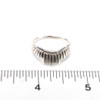Sterling Silver Sun-Ray Ring - Size 9 on ruler for size reference. 
