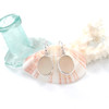 White Sea Glass Single Bezel Earring