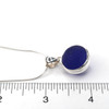 Cobalt Midnight Sea Glass Marble Necklace