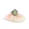 Seafoam Organic Drop Sea Glass Ring - Size 5.5 side details