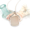 White Square Sea Glass Pharaoh Necklace