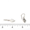 Sterling Silver Conch Shell Earring on ruler for size reference. 
