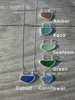 Sea Glass Horizon Necklace color options