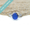 GLISTENING SEAS SEA GLASS ENGAGEMENT RING