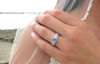 Mermaid Magic Sea Glass Engagement Ring 