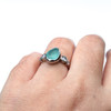 Divinity Sea Glass Engagement Ring 