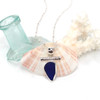 Cobalt Sea Glass Toggle Bar Necklace
