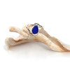 Cobalt Teardrop Sea Glass Serenity Ring - Size 9
