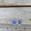 Insta Sale Cornflower Sea Glass Bubbles Earrings- MM