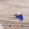 Insta Sale Cobalt Sail Sea Glass Bezel Necklace - MM on ruler for size reference. 