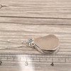 Insta Sale White Rounded Sea Glass Stonehenge Necklace - MM on ruler for size reference. 