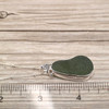 Insta Sale Olive Sea Glass Stonehenge Necklace - MM on ruler for size reference. 