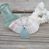 Light Blue Simple Drop Necklace on 18" chain - Slightly Damaged