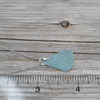 Light Blue Simple Drop Necklace on 18" chain - Slightly Damaged on ruler for size reference