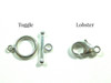 Toggle and lobster clasp options