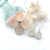 Winter White Sea Glass Necklace and Earring Set