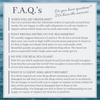 Frequently Asked Questions about Sea Glass, Shipping and Sizing
