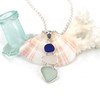 Coastal Sea Glass Three Tier Necklace