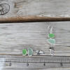 Insta Sale Green and Seafoam Sea Glass Double Drop Earrings - MM