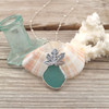 Insta Sale Aqua Sea Glass Maple Leaf Necklace - MM